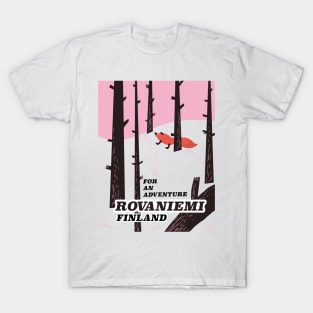 Rovaniemi Finland vintage travel poster T-Shirt